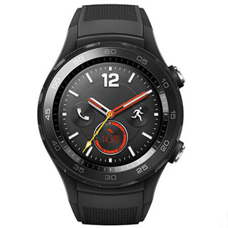 京聰商城 HUAWEI WATCH 2 華為第二代智能運動手表4G版 獨立SIM卡通話 GPS心率FIRSTBEAT運動指導 NFC支付 碳晶黑總代理批發