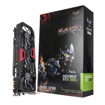 京聰商城Colorful/七彩虹 iGame980Ti 烈焰戰(zhàn)神X-6GD5 Top高端獨(dú)立顯卡 總代理批發(fā)