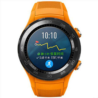 京聰商城HUAWEI WATCH 2 華為第二代智能運動手表4G版 獨立SIM卡通話 GPS心率FIRSTBEAT運動指導 NFC支付 活力橙總代理批發