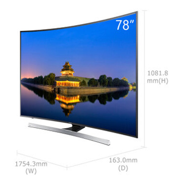 京聰商城三星（SAMSUNG）UA78JU7800JXXZ 78英寸 4K高清智能3D液晶曲面電視總代理批發